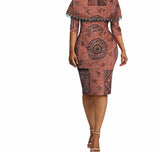 African Ethnic Characteristic Batik Printed Cotton Dress Dress Skirt