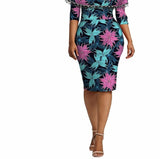 African Ethnic Characteristic Batik Printed Cotton Dress Dress Skirt