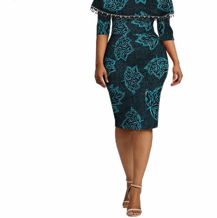 African Ethnic Characteristic Batik Printed Cotton Dress Dress Skirt