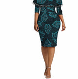 African Ethnic Characteristic Batik Printed Cotton Dress Dress Skirt