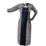Spot Hot-Selling Export African Characteristic Batik Printed Cotton Plus Size Dress
