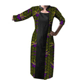 Spot Hot-Selling Export African Characteristic Batik Printed Cotton Plus Size Dress