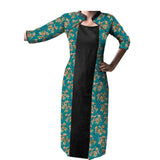 Spot Hot-Selling Export African Characteristic Batik Printed Cotton Plus Size Dress