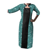 Spot Hot-Selling Export African Characteristic Batik Printed Cotton Plus Size Dress