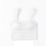Summer New Retro Square Collar Anti-Glare Beauty Back Bra Seamless Chest Wrap Sports Camisole Ladies
