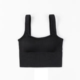 Summer New Retro Square Collar Anti-Glare Beauty Back Bra Seamless Chest Wrap Sports Camisole Ladies
