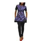 African Custom Printed Ladies Two-Piece Suit