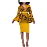 Aliexpress Hot Sale African Ethnic Cotton Batik Two-Piece Afripride 1826010