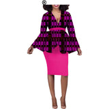 Aliexpress Hot Sale African Ethnic Cotton Batik Two-Piece Afripride 1826010