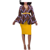 Aliexpress Hot Sale African Ethnic Cotton Batik Two-Piece Afripride 1826010