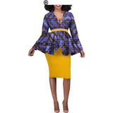 Aliexpress Hot Sale African Ethnic Cotton Batik Two-Piece Afripride 1826010