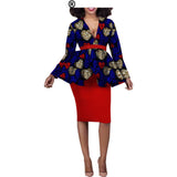 Aliexpress Hot Sale African Ethnic Cotton Batik Two-Piece Afripride 1826010