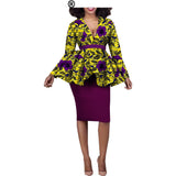 Aliexpress Hot Sale African Ethnic Cotton Batik Two-Piece Afripride 1826010