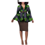 Aliexpress Hot Sale African Ethnic Cotton Batik Two-Piece Afripride 1826010