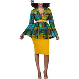 Aliexpress Hot Sale African Ethnic Cotton Batik Two-Piece Afripride 1826010