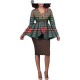 Aliexpress Hot Sale African Ethnic Cotton Batik Two-Piece Afripride 1826010