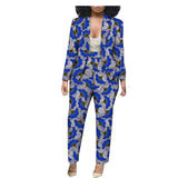 Customized Export African Special Printed Female Cotton Plus Size Casual Two-Piece Suit