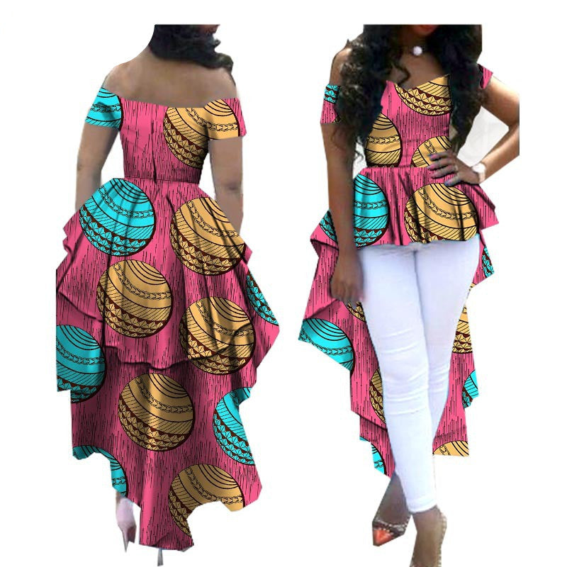 African Printed Whole Cotton Blouse