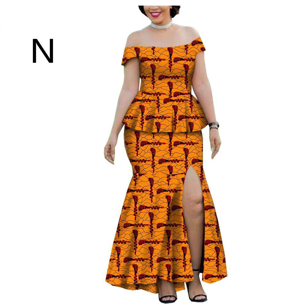 New Style Hot-Selling African Ethnic Printing Batik Cotton Plus Size Fashion Casual Suit