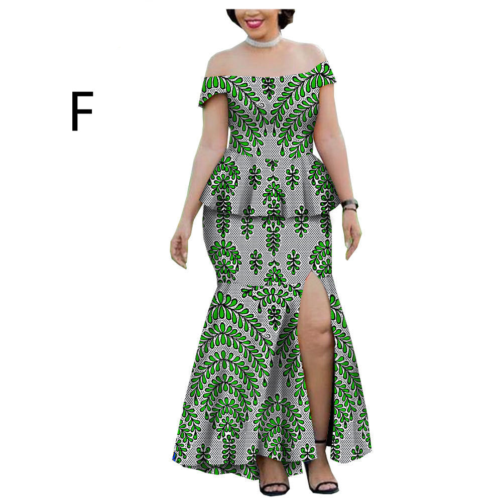 New Style Hot-Selling African Ethnic Printing Batik Cotton Plus Size Fashion Casual Suit