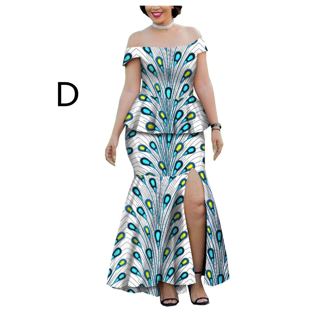 New Style Hot-Selling African Ethnic Printing Batik Cotton Plus Size Fashion Casual Suit