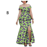 New Style Hot-Selling African Ethnic Printing Batik Cotton Plus Size Fashion Casual Suit