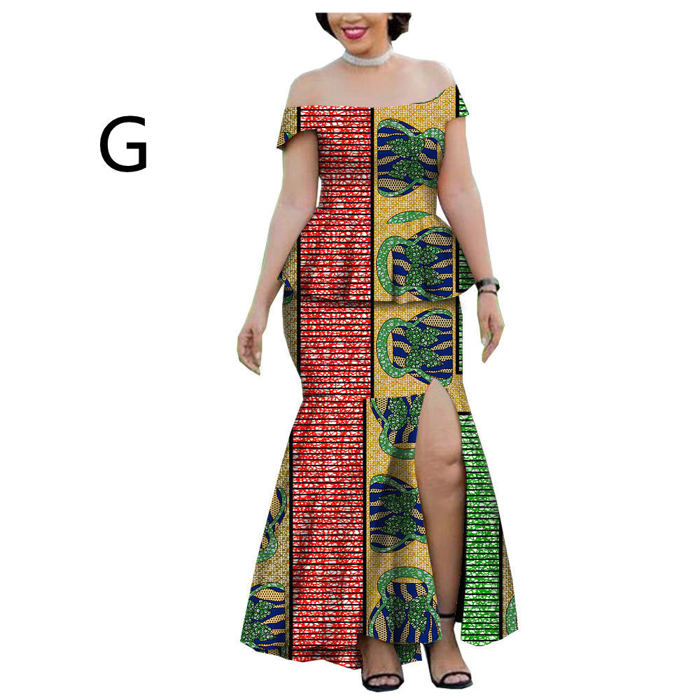 New Style Hot-Selling African Ethnic Printing Batik Cotton Plus Size Fashion Casual Suit