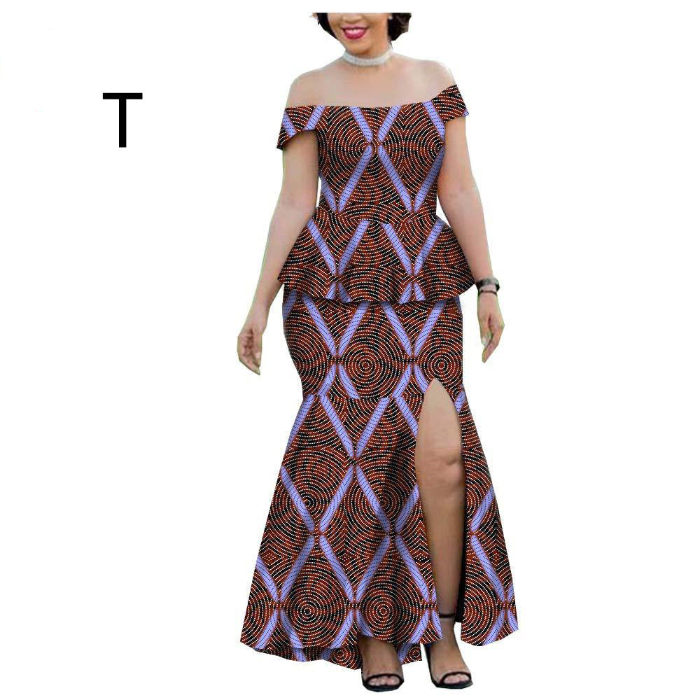 New Popular African Ethnic Printing Batik All Cotton Large Fashion Casual Suit Afripride1925005