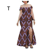 New Popular African Ethnic Printing Batik All Cotton Large Fashion Casual Suit Afripride1925005
