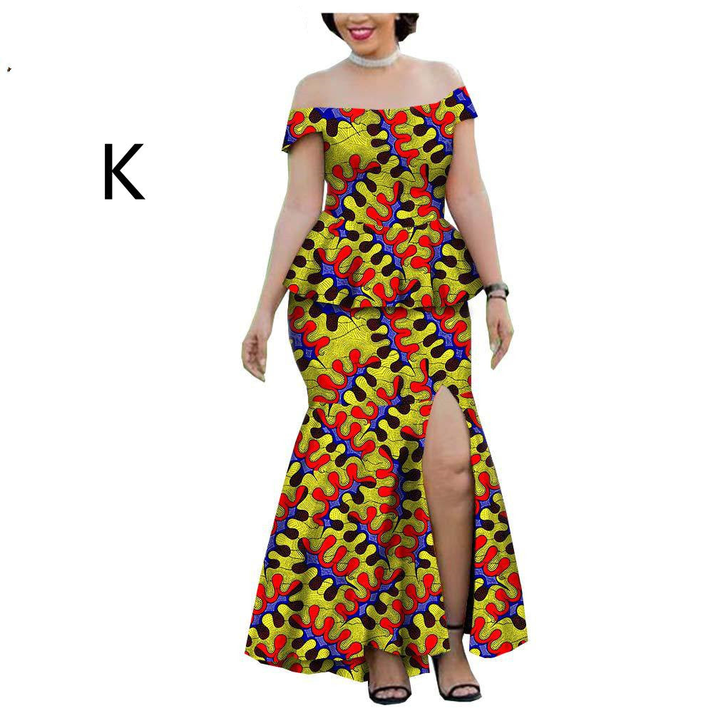 New Popular African Ethnic Printing Batik All Cotton Large Fashion Casual Suit Afripride1925005