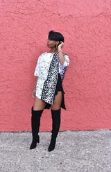 Digital Print Street African Women'S Fashion Irregular Sleeve Top Casual Loose