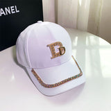 Baseball Cap Casual Hat With Rhinestone Sunscreen