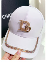 Baseball Cap Casual Hat With Rhinestone Sunscreen