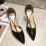 Stiletto Sandals High Heels Hollow Single Shoes