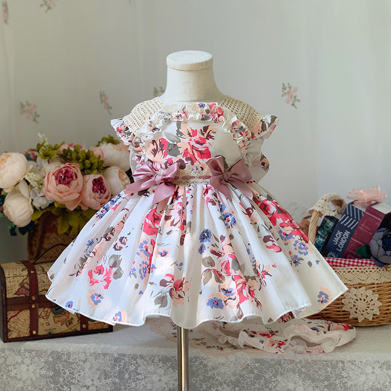Girls Beautiful Back Princess Dress Lolita Dress