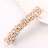 Hairpin Four Rows Of Crystal Braided Spring Clip Hair Accessories For Women