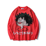 Cartoon Sweater Men Loose Pullover