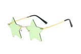 Rimless Star Fashion Small Sun glasses