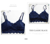 Sexy Ladies Tube Top With Double Shoulder Straps Lace Embroidery