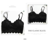 Sexy Ladies Tube Top With Double Shoulder Straps Lace Embroidery