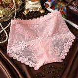 Transparent Lace Ladies High Waist Panties