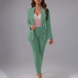 Button Slim Lapel Cardigan Graceful Suit Jacket