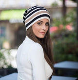 Women's New Striped Woolen Hat Knitted Hat