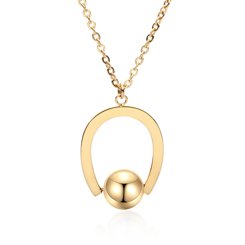 Stainless Steel Bead Chain All The Way To Have You Accessoryjewelry Valentine's Day Necklace