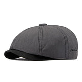 Spring And Summer Thin Breathable Octagonal Cap Male