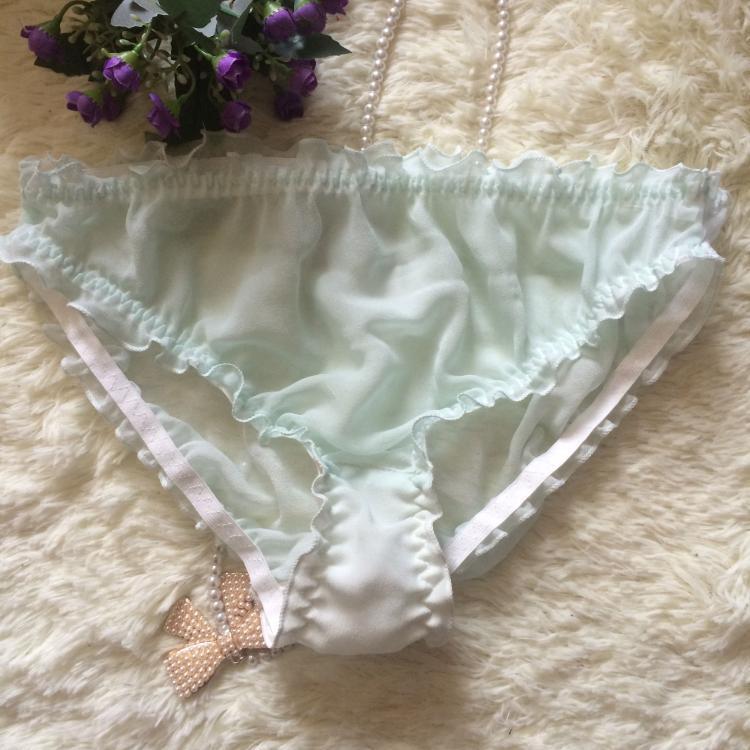 Panties Sexy Translucent Silk Ladies Triangle