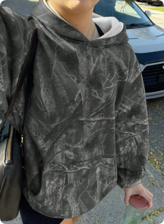 Hoodie Hot Sale Long Sleeve Jungle Maple Leaf Branches