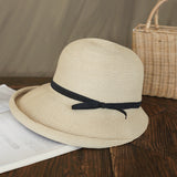 Female retro summer straw hat