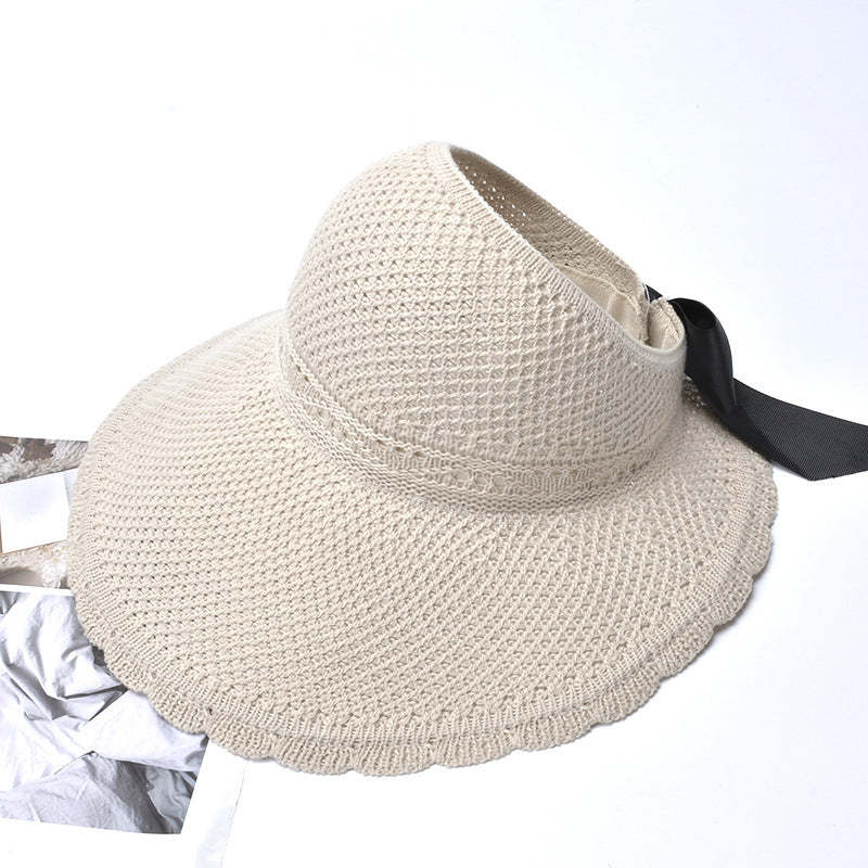 Outdoor bow hat with big bow
