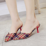 High heel sandals women shoes Baotou half slippers